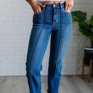 Judy blue trouser straight leg denim size 5/27